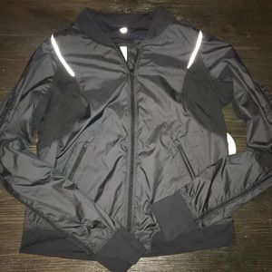 Lululemon black nylon athletic jacket